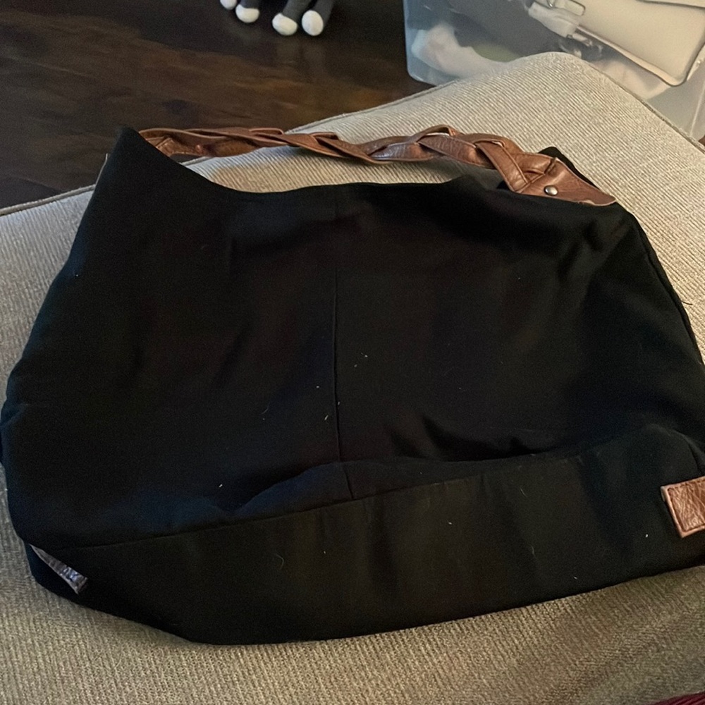 Black hobo bag